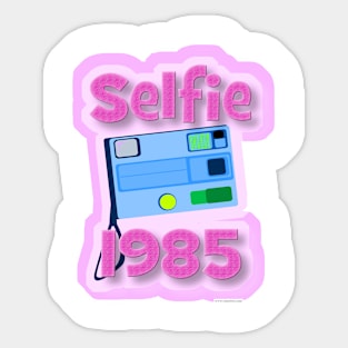 Selfie 1985 Funny Camera Retro Art Sticker